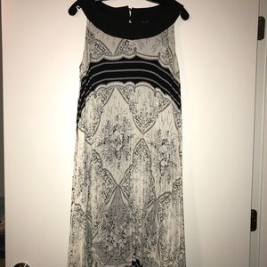 Cream with black design